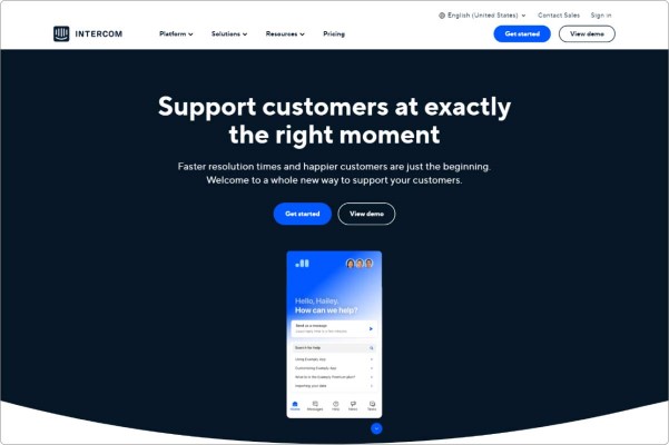 Intercom is a customer communication platform
