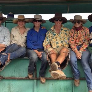 Bill, Annabelle, Clare, Rob, Kate and David Paterson at Kaloola Station near Longreach, Qld