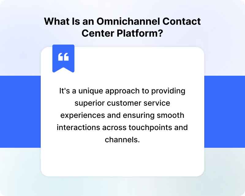 what is omnichannel contact center platform