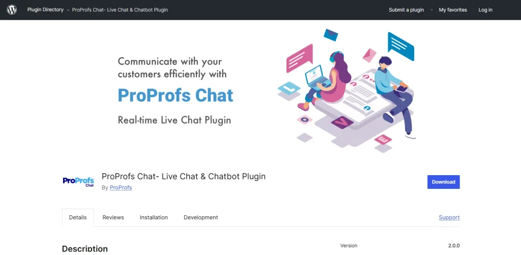 ProProfs chatbot: Best for Small teams or startups
