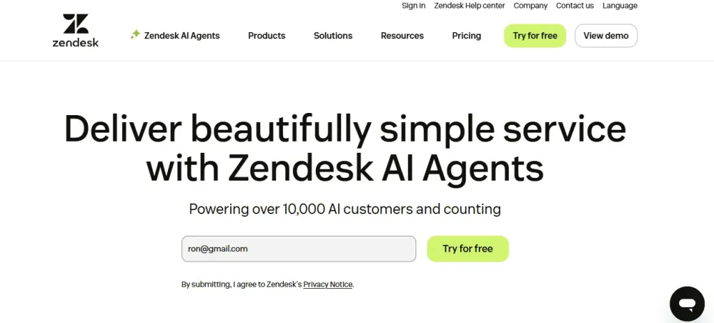 Zendesk – Best for Enterprise-Scale Omnichannel
